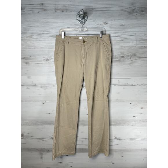 Old Navy Chino Pants Womens 8 Regular Khaki The Flirt Stretch Straight Leg - Picture 1 of 12